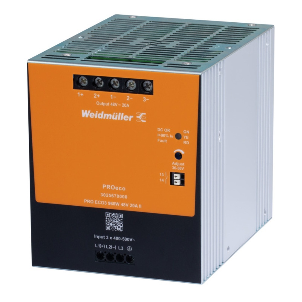 Weidmüller Gleichstromversorgung 3025670000 Typ PRO ECO3 960W 48V 20A II