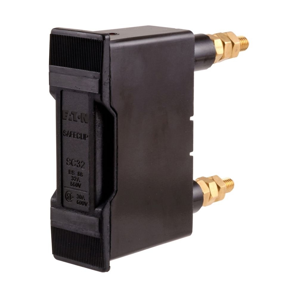 Eaton Sicherungshalter SC32P Typ SAFECLIP 32A BACK STUD CONNECTED BLACK