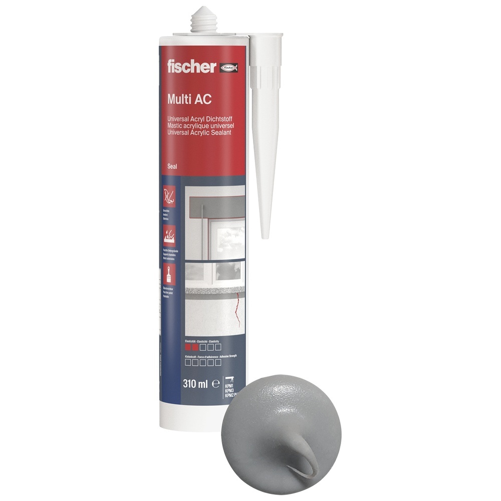 Fischer Acryldichtstoff 053111 Typ DA GR (DE/EN)