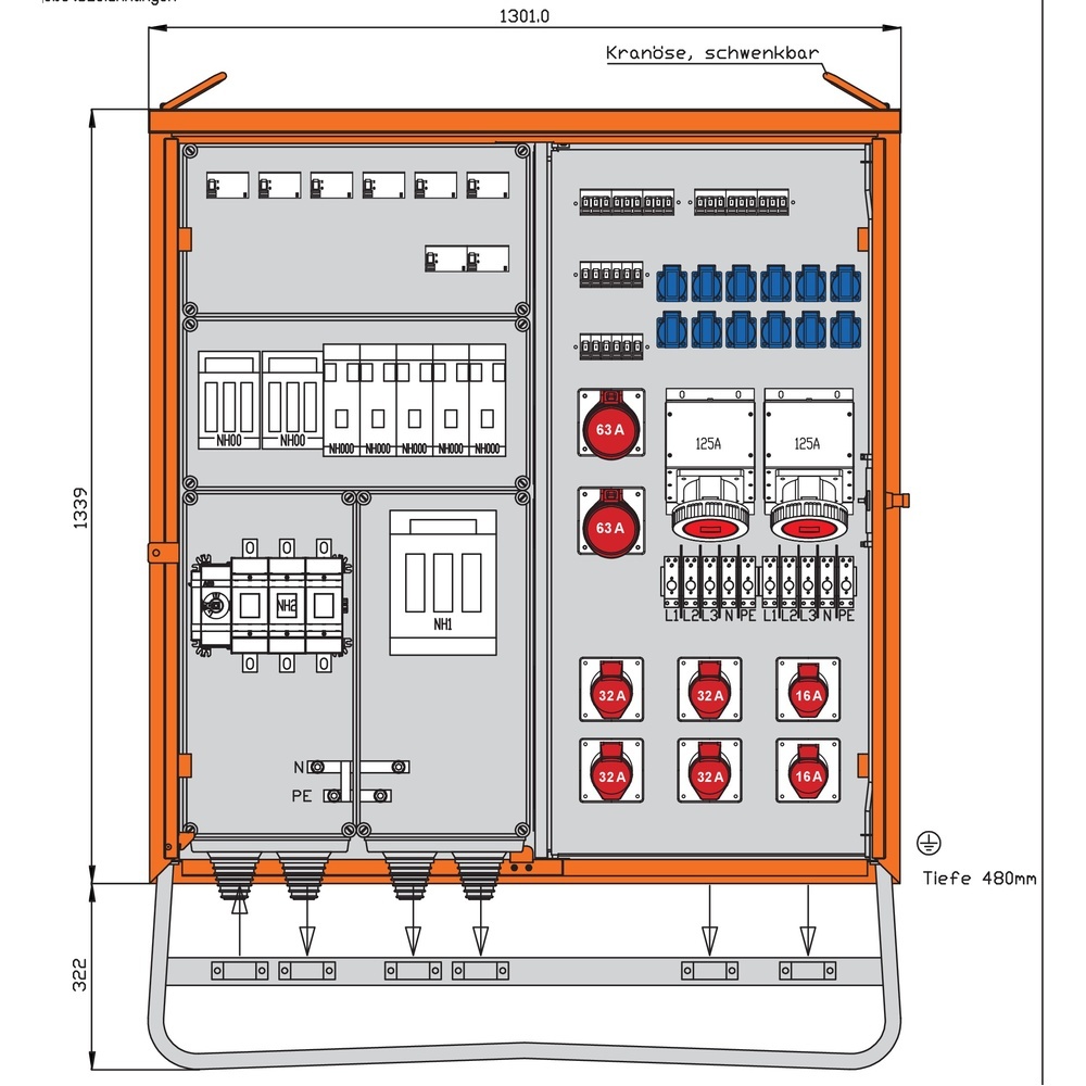 Walther-Werke Verteilerschrank 246kVA WV0624R1