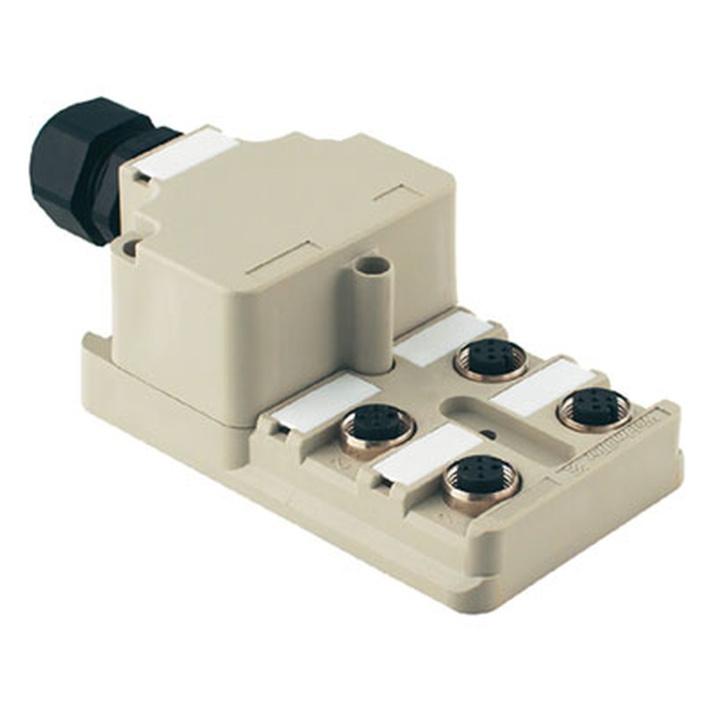Weidmüller Passiver Sensor Aktor Verteiler 1800000000 Typ SAI-4-M 5P M12 OL