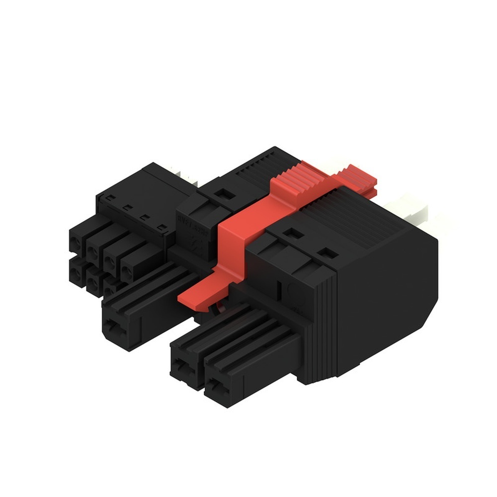 Weidmüller Hybridsteckverbinder 2549480000 Typ BVFL 7.62HP/03/180MF3 BCF/08R SN BK BX