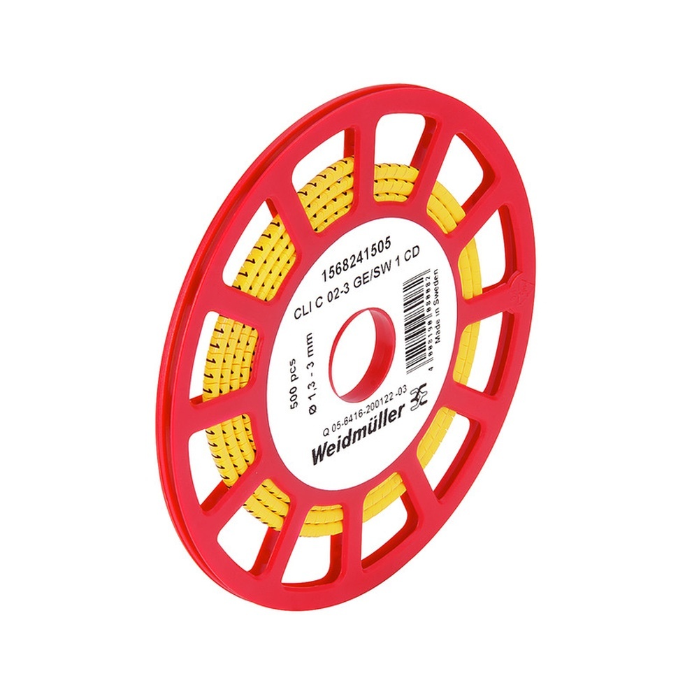 Weidmüller Kabelmarkierungssystem 1568241659 Typ CLI C 02-3 GE/SW L CD