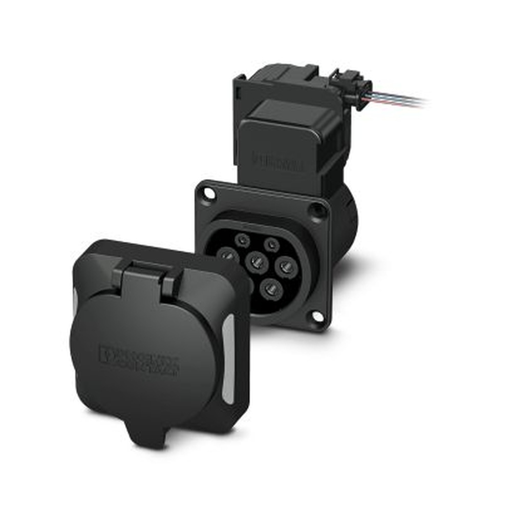 Phoenix Contact Infrastruktur Ladedosen Set 1268358 Typ EV-T2M3SO12-3P-BL-SET