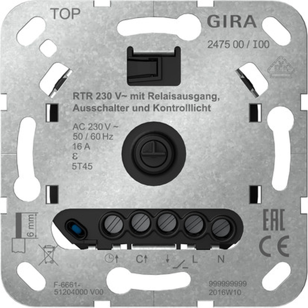 Gira Einsatz Raumtemperaturregler 247500