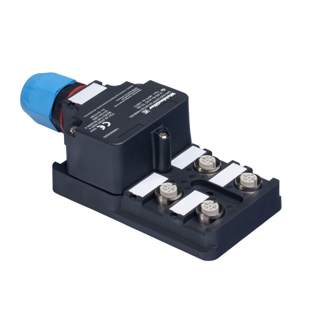 Weidmüller Passiver Sensor Aktor Verteiler 1868350000 Typ SAI-04D-VPPP-2A-M12O-NAM-EX