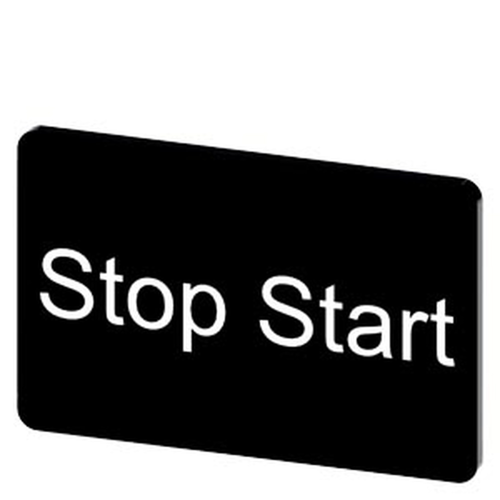 Siemens Bezeichnungsschild 3SU1900-0AD16-0DC0