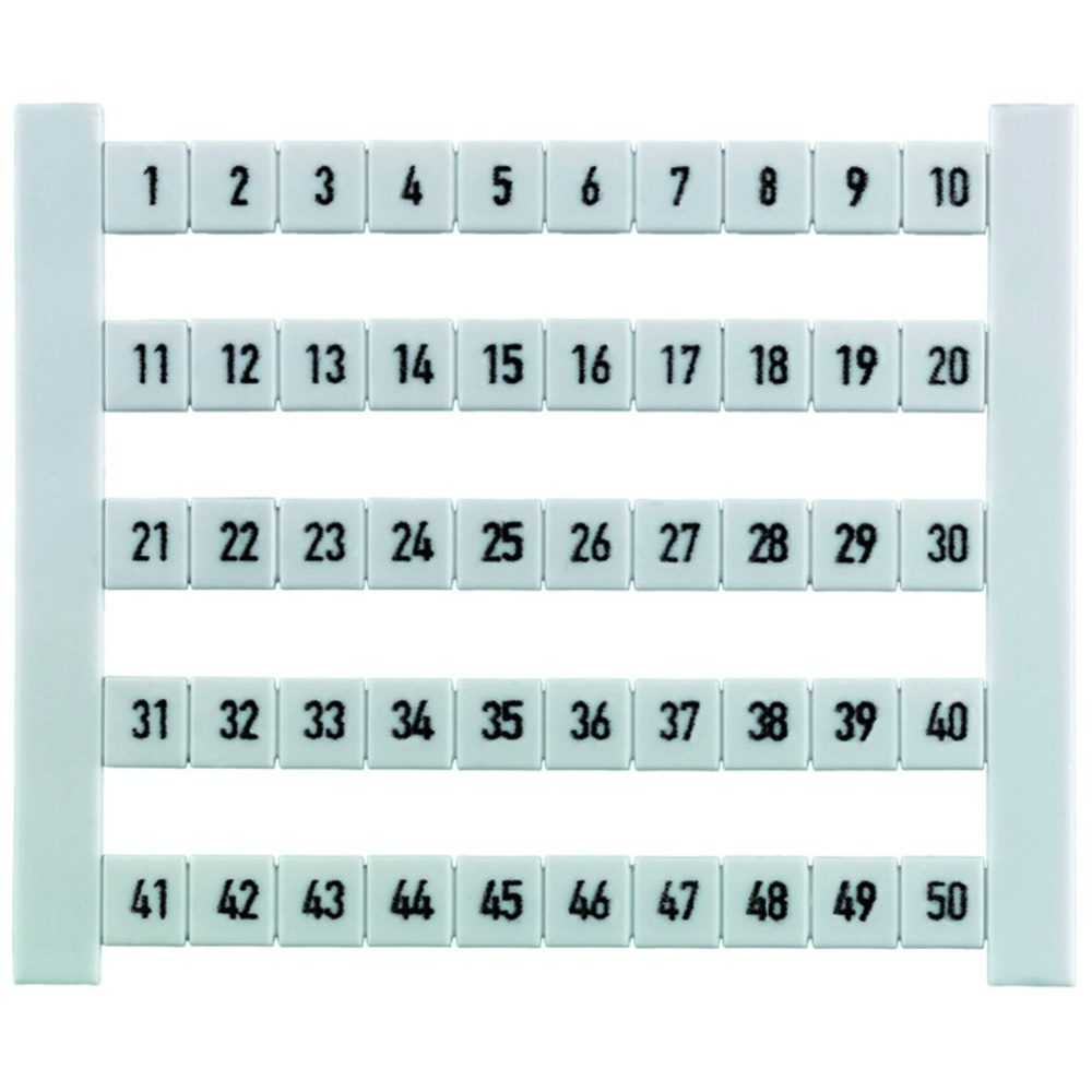 Weidmüller Klemmenmarkierung 0468660001 Typ DEK 6 FW 1-50