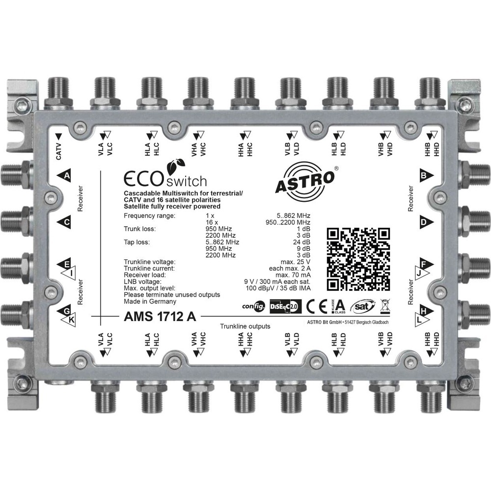 Astro Kaskadierbarer Multischalter 00360462 Typ AMS 1712 A ECO