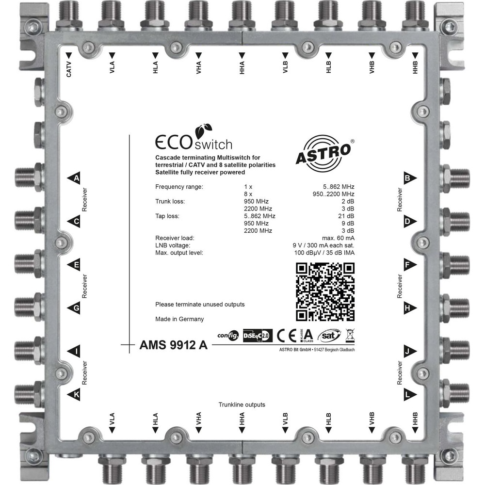 Astro Kaskadierbarer Multischalter 00360984 Typ AMS 9912 A ECO