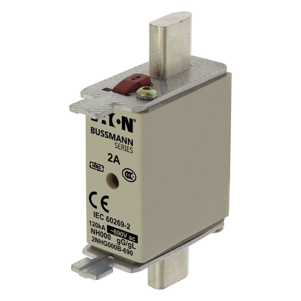 Eaton Sicherungseinsatz 2NHG000B-690 Typ NH FUSE 2AMP 690V GG SIZE 000