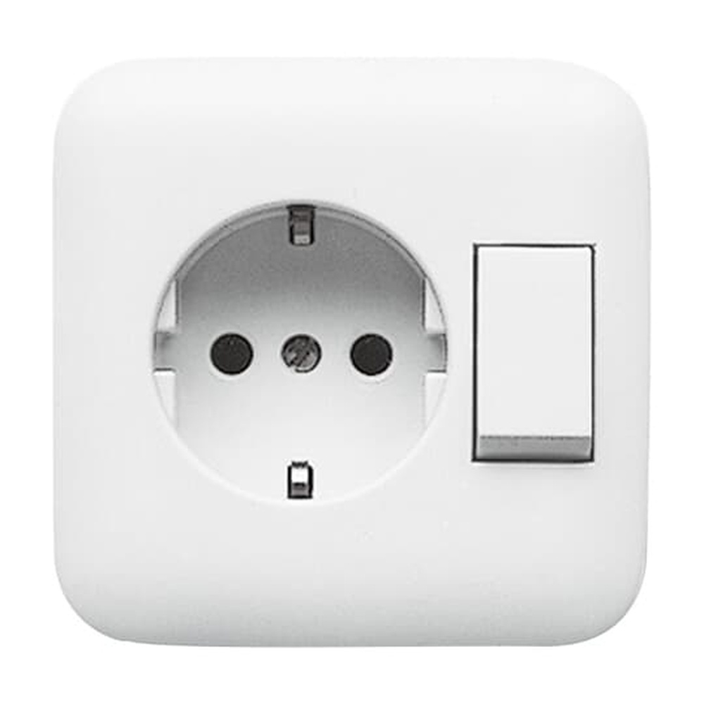 Busch-Jaeger Steckdose mit Wippschalter 4310/6 EUJ-214 Nr. 2CKA001611A0169