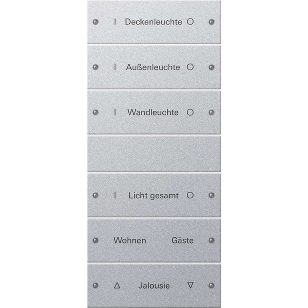 Gira Wippenset 6fach 220626