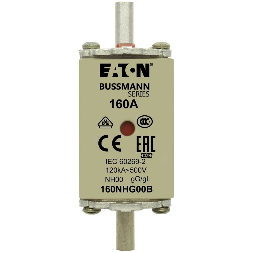 Eaton Sicherungseinsatz 160NHG00B Typ NH FUSE 160A 500V GL/GG SIZE 00 DUAL IN