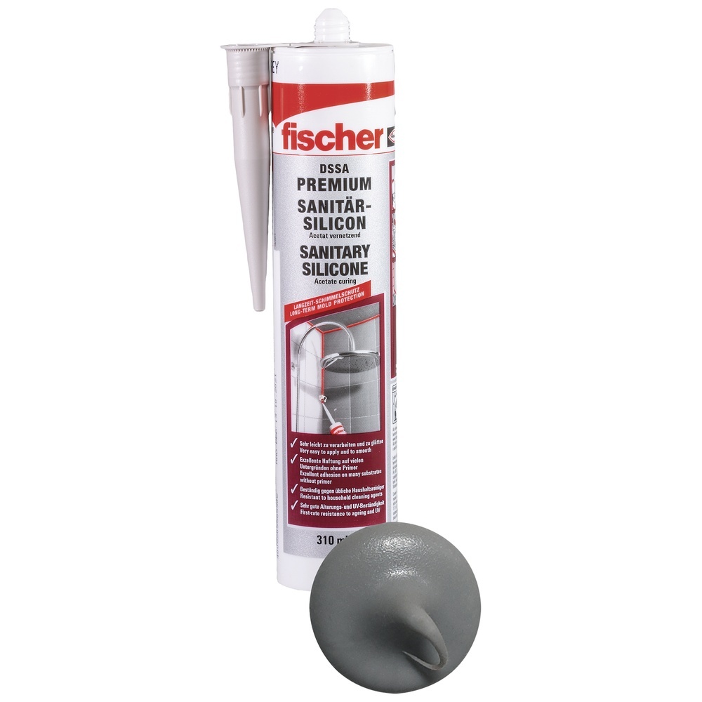 Fischer Sanitärsilicon 053105 Typ DSSA DG (DE/EN)