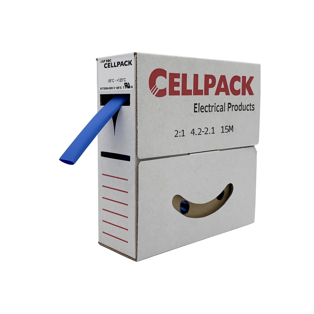 Cellpack Warmschrumpfschlauch 127036 Typ SB/2.4-1.2/BU/15m