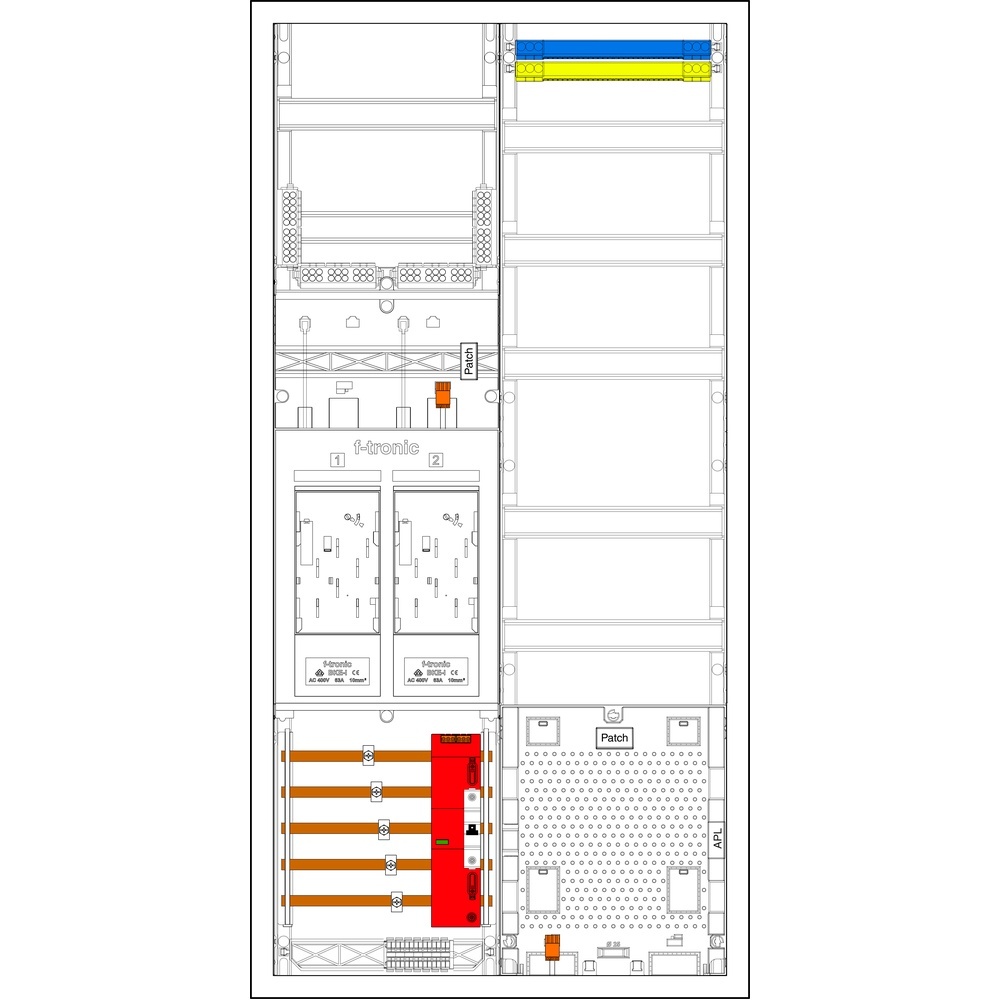 f-tronic Sammelschienenklemmen 7195254 Typ EHZ722APZÜSB10