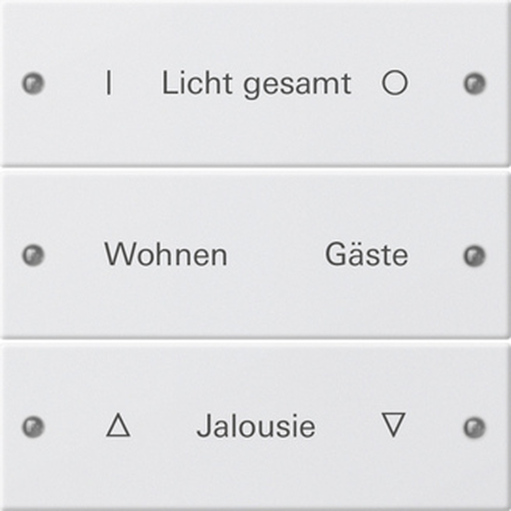 Gira Wippenset 3fach 220303