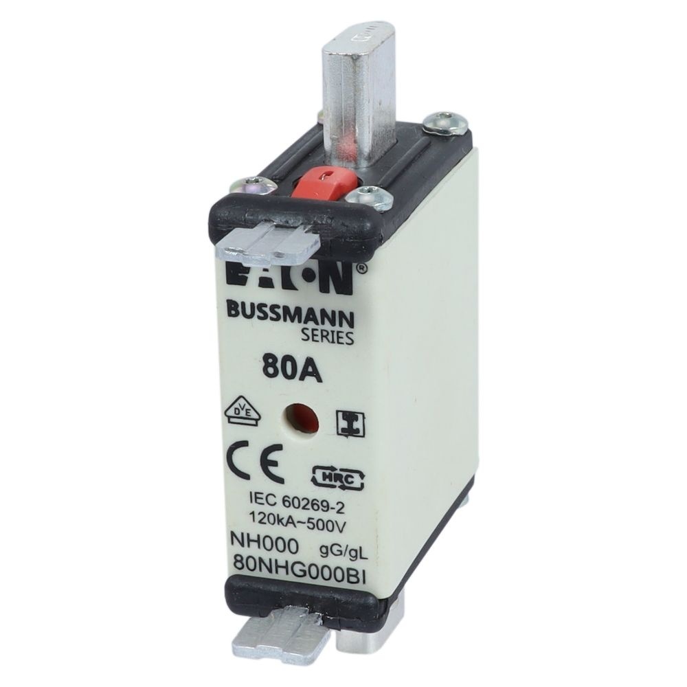 Eaton Sicherungseinsatz 80NHG000BI Typ NH FUSE 80 500V GL/GG SIZE 000
