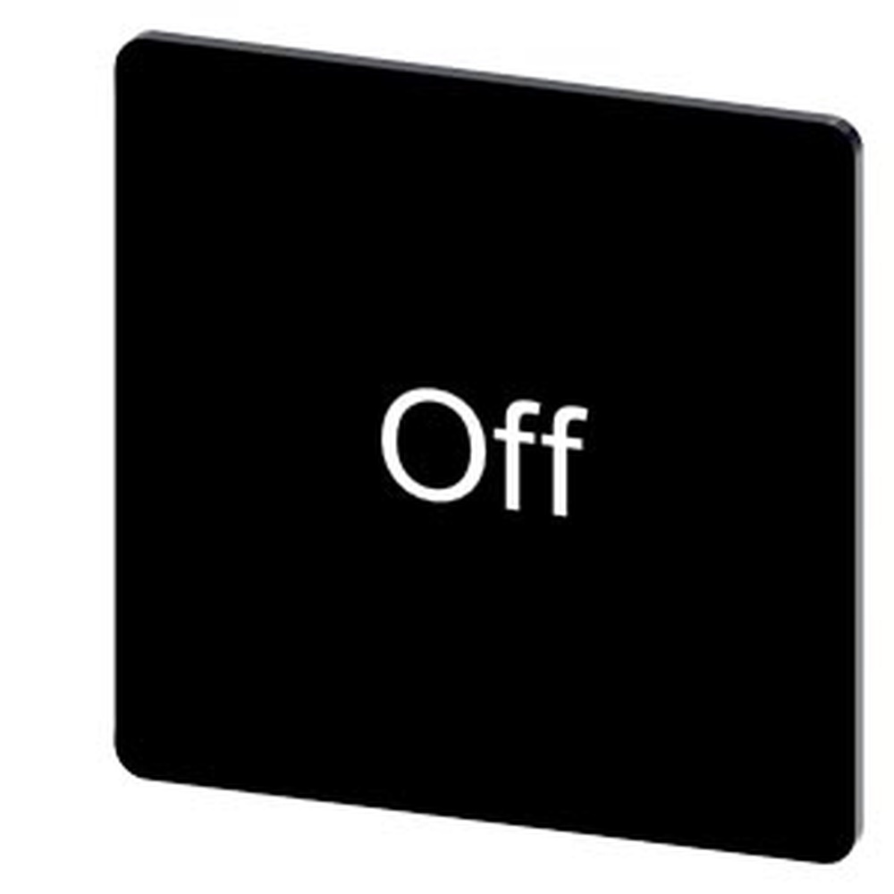 Siemens Bezeichnungsschild 3SU1900-0AE16-0DK0