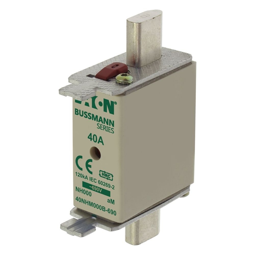 Eaton Sicherungseinsatz 40NHM000B-690 Typ NH FUSE 40AMP 690V aM SIZE 000 DUAL IND