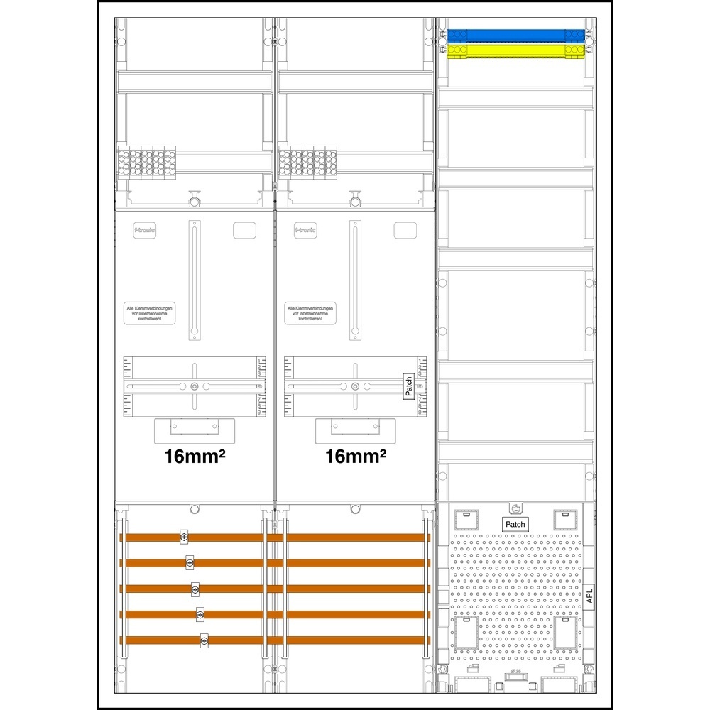 f-tronic Komplettschrank 7190601 Typ 3HZ732APZ-16