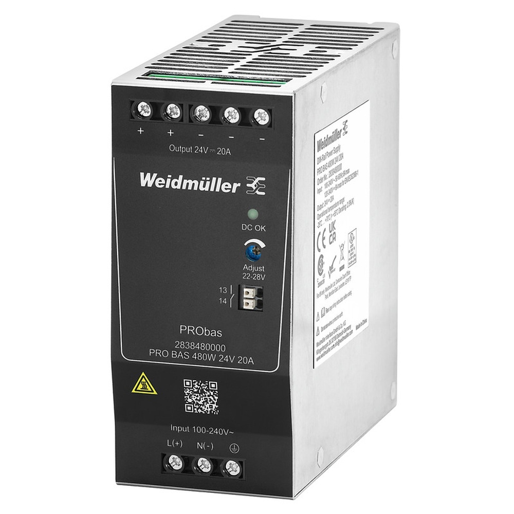 Weidmüller Stromversorgungsgerät 2838480000 Typ PRO BAS 480W 24V 20A