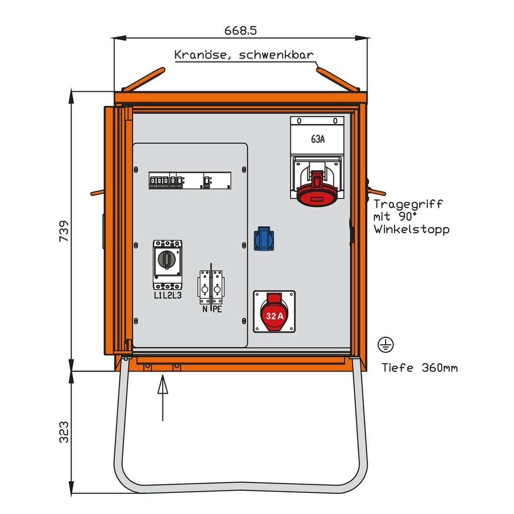 Walther-Werke Verteilerschrank 44kVA WV0364R1