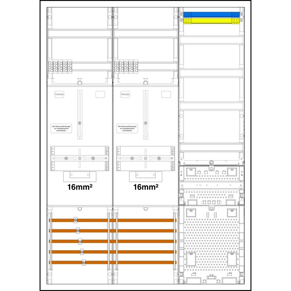 f-tronic Sammelschienenklemmen 7190615 Typ 3HZ732APZRFZL-16