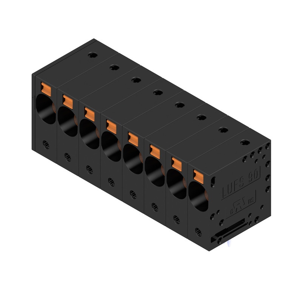 Weidmüller Leiterplattenklemme 2500510000 Typ LUFS 10.00/08/90V 5.0SN BK BX
