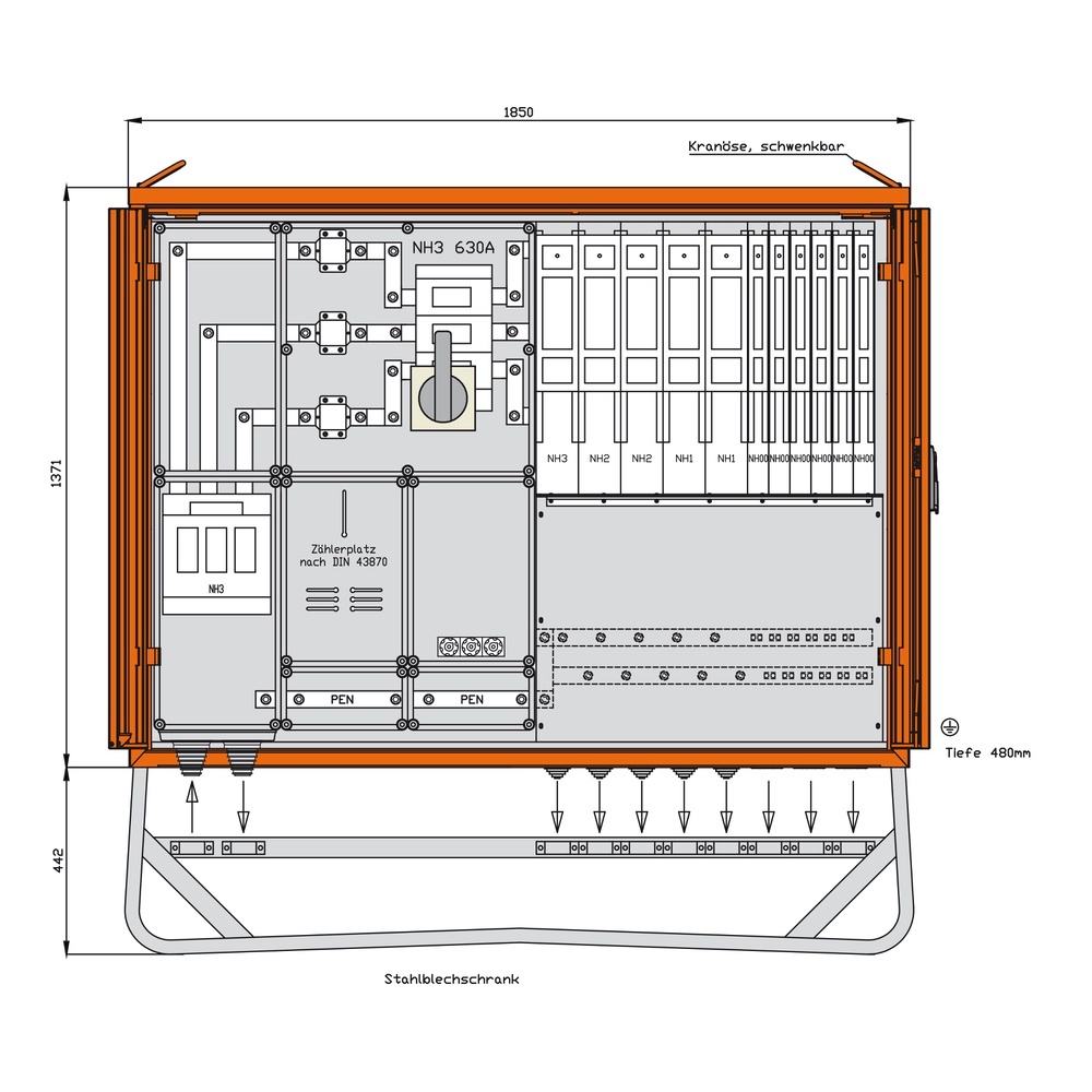 Walther-Werke Anschlussschrank WA0065