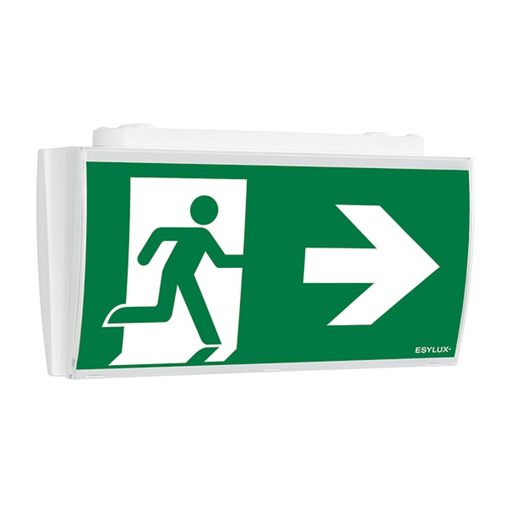 ESYLUX Notleuchte EN10061837 Typ SLF LEDi SC/C Deckenaufbaumontage weiß