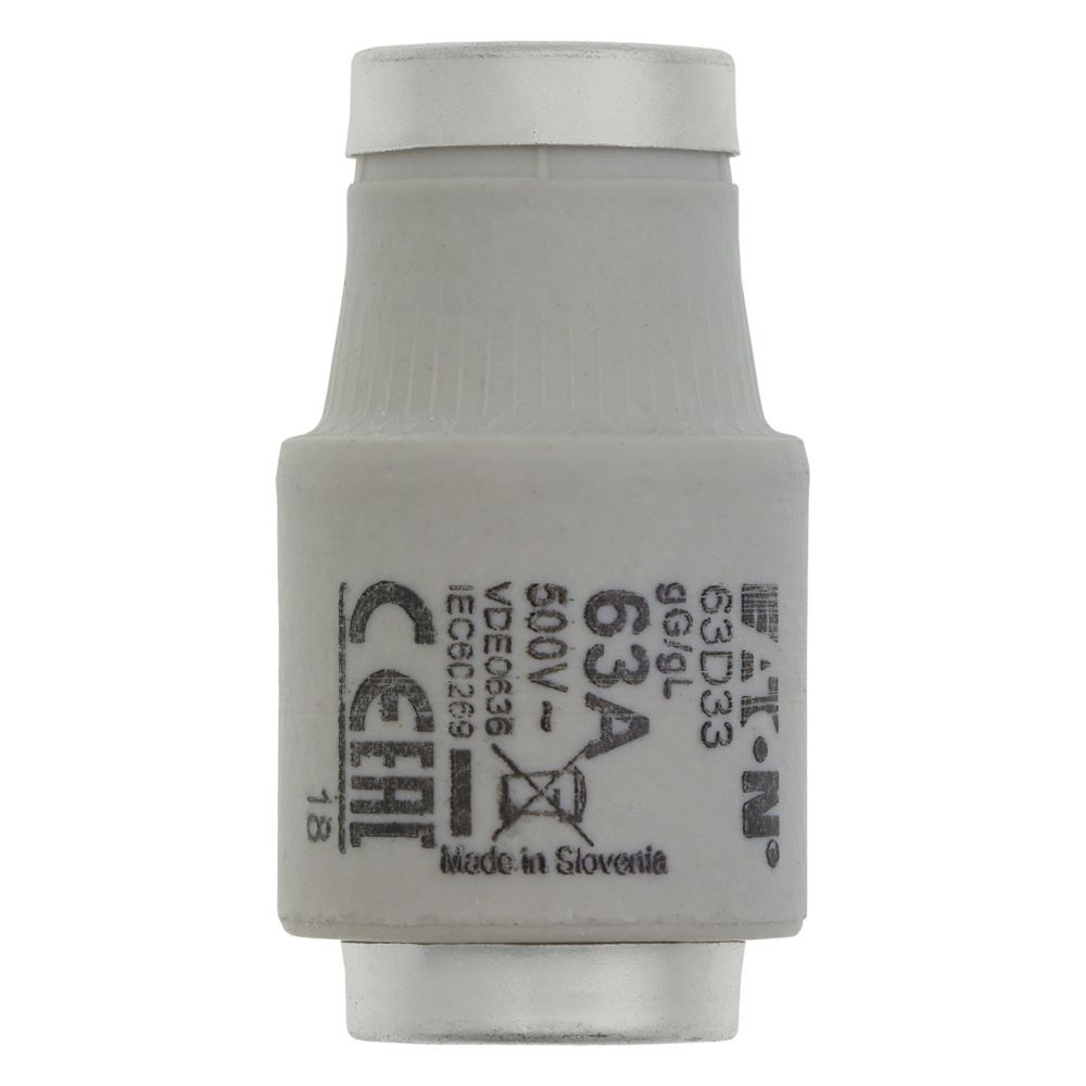 Eaton Sicherungseinsatz 63D33 Typ FUSE-D3 63A T GL/GG 500VAC E33
