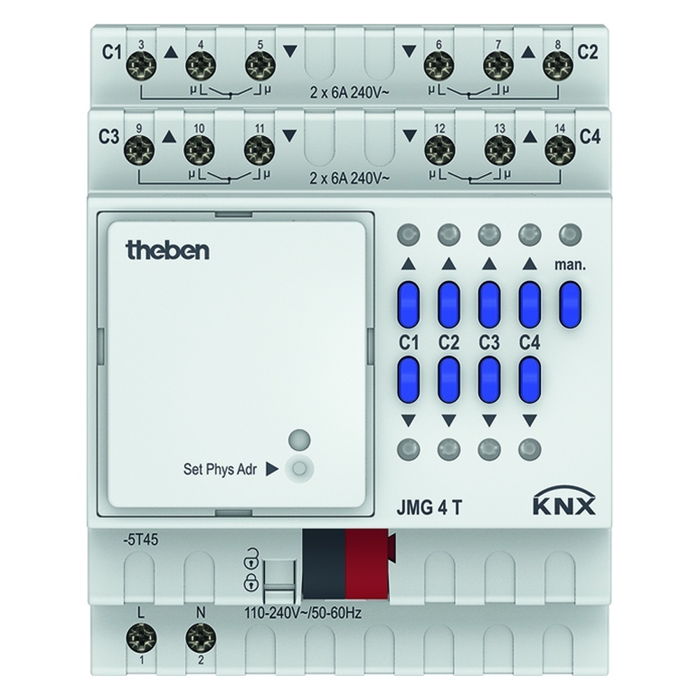 Theben KNX Jalousieaktor 4930250 Typ JMG 4 T KNX