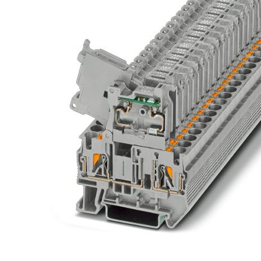 Phoenix Contact Sicherungsreihenklemme 1058860 Typ PT 4-HESILED 24 (5X20) GY/GY