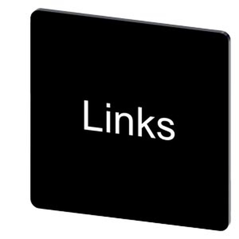 Siemens Bezeichnungsschild 3SU1900-0AE16-0AJ0