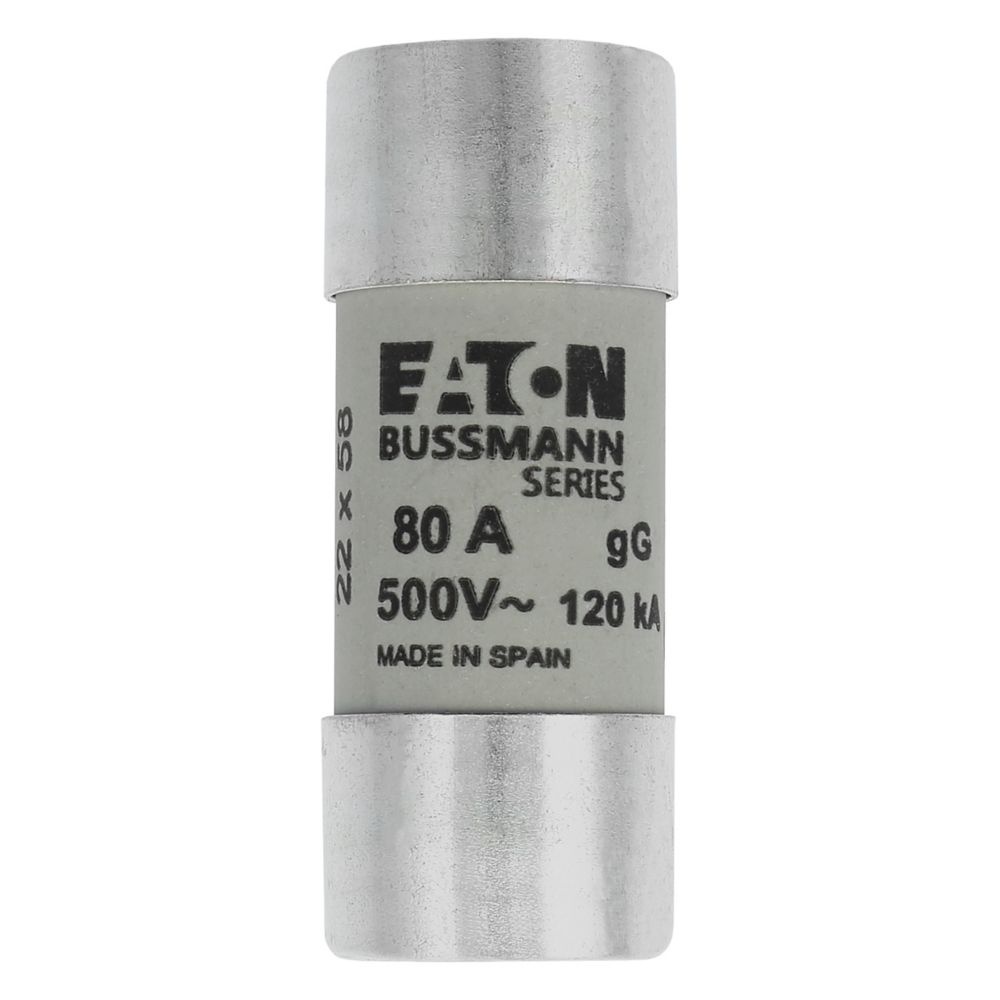 Eaton Sicherungseinsatz C22G80 Typ CYLINDRICAL FUSE 22 x 58 80A GG 500V AC