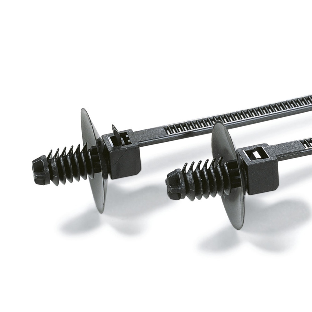 Hellermann Tyton Befestigungsbinder 157-01100 Typ T50SDP6-PA66HIRHS-BK (500)