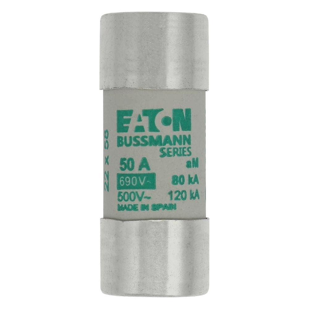 Eaton Sicherungseinsatz C22M50 Typ CYLINDRICAL FUSE 22 x 58 50A AM 690V AC