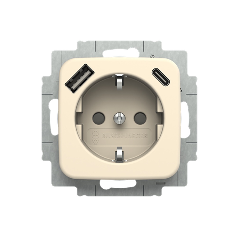 Busch-Jaeger SCHUKO Steckdose USB 20 EUCB2USBAC-212 Nr. 2CKA002011A6295