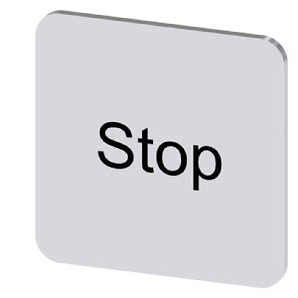 Siemens Bezeichnungsschild 3SU1900-0AF81-0DS0