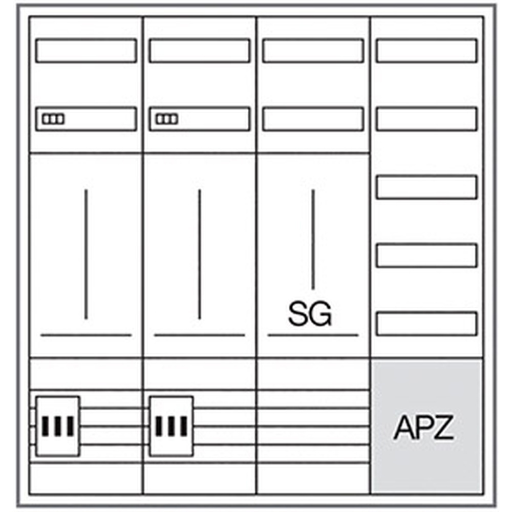 Hager Komplettschrank ZB343Q29EN