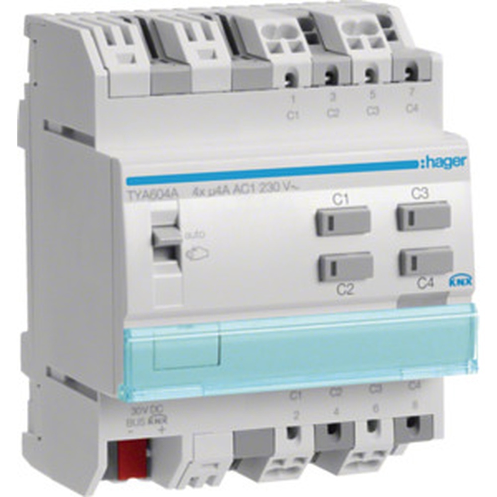 Hager Schalt-/Jalousieausgang KNX TYA604A