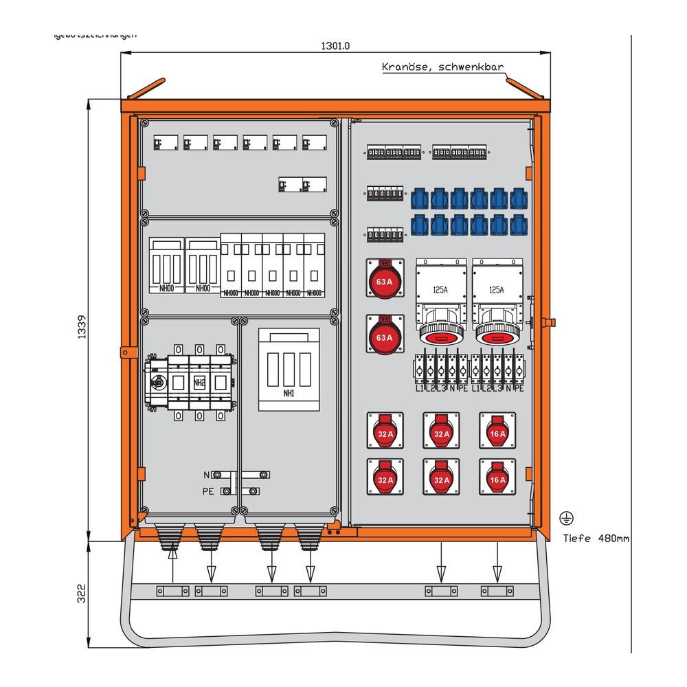 Walther-Werke Verteilerschrank 246kVA WV0623R1