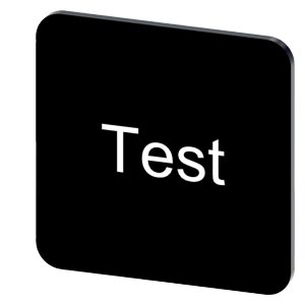 Siemens Bezeichnungsschild 3SU1900-0AF16-0DV0