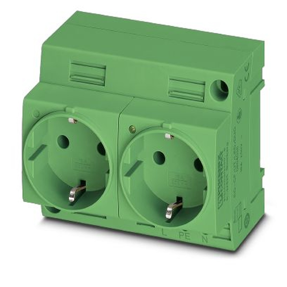 Phoenix Contact Doppelsteckdose 0804037 Typ EO-CF/UT/LED/DUO/GN