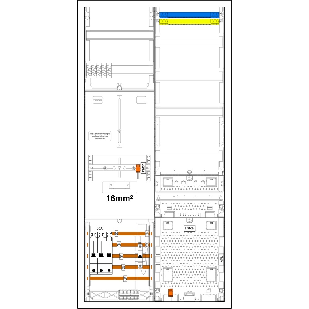 f-tronic Sammelschienenklemmen 7190226 Typ 3HZ721APZRFZ50B10-16
