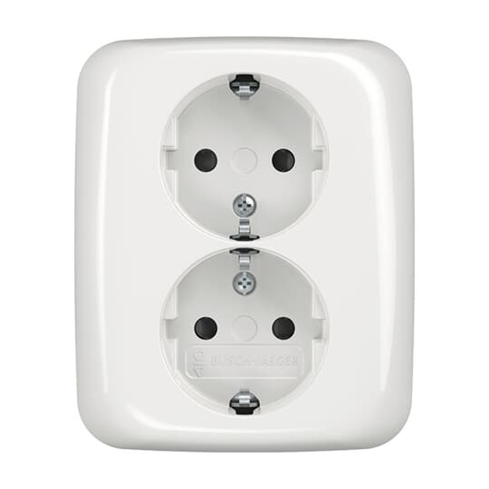 Busch-Jaeger Schuko Doppelsteckdose 202 EUJB-214 Nr. 2TKA00003898
