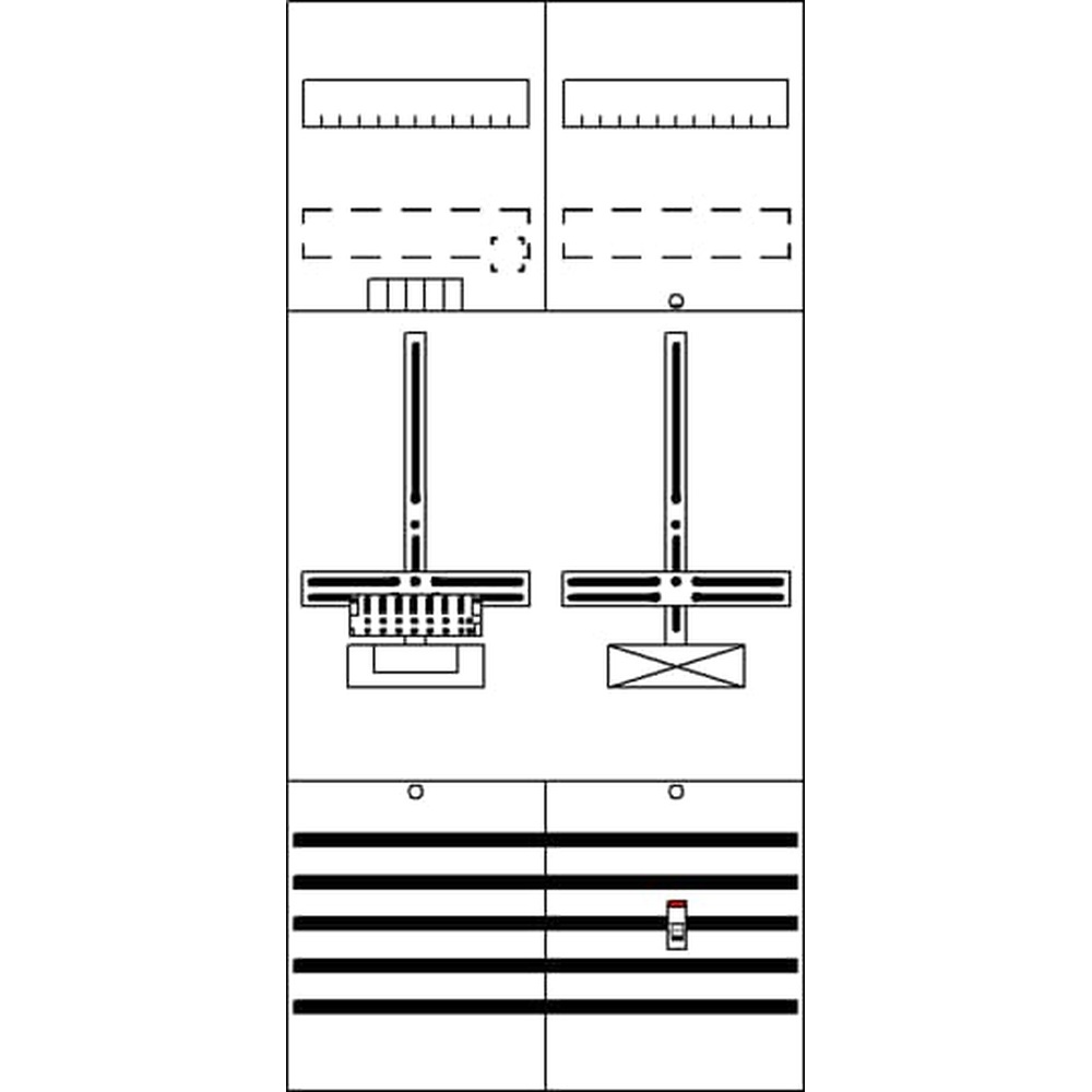 Striebel & John Zählerkomplettfeld 2CPX054092R9999 Typ DF27P1A