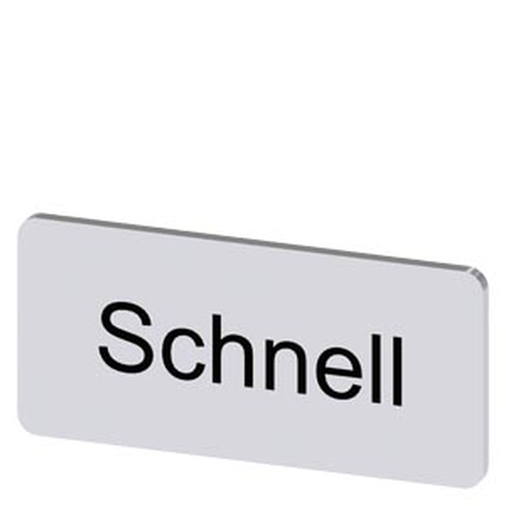 Siemens Bezeichnungsschild 3SU1900-0AC81-0AM0